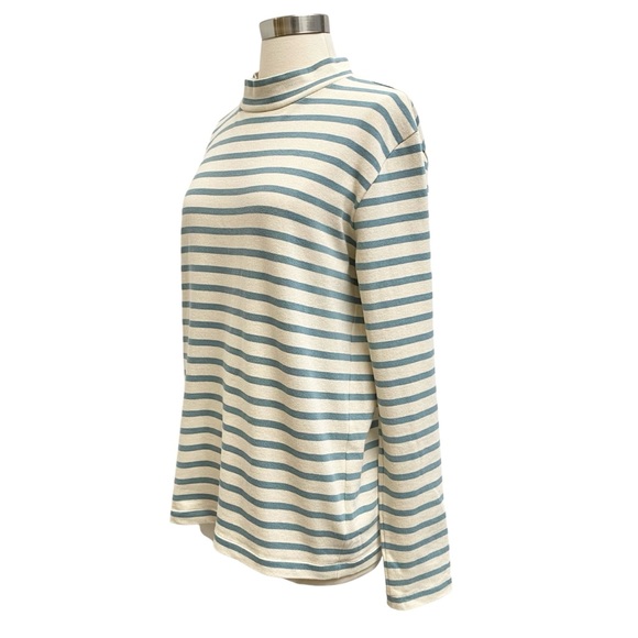 YMC Long Sleeve Striped Mock Neck Top - Picture 3 of 8